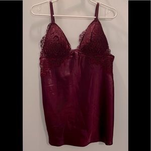 LaSenza Baby Doll Camisole Burgundy Size L